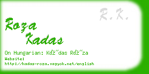 roza kadas business card